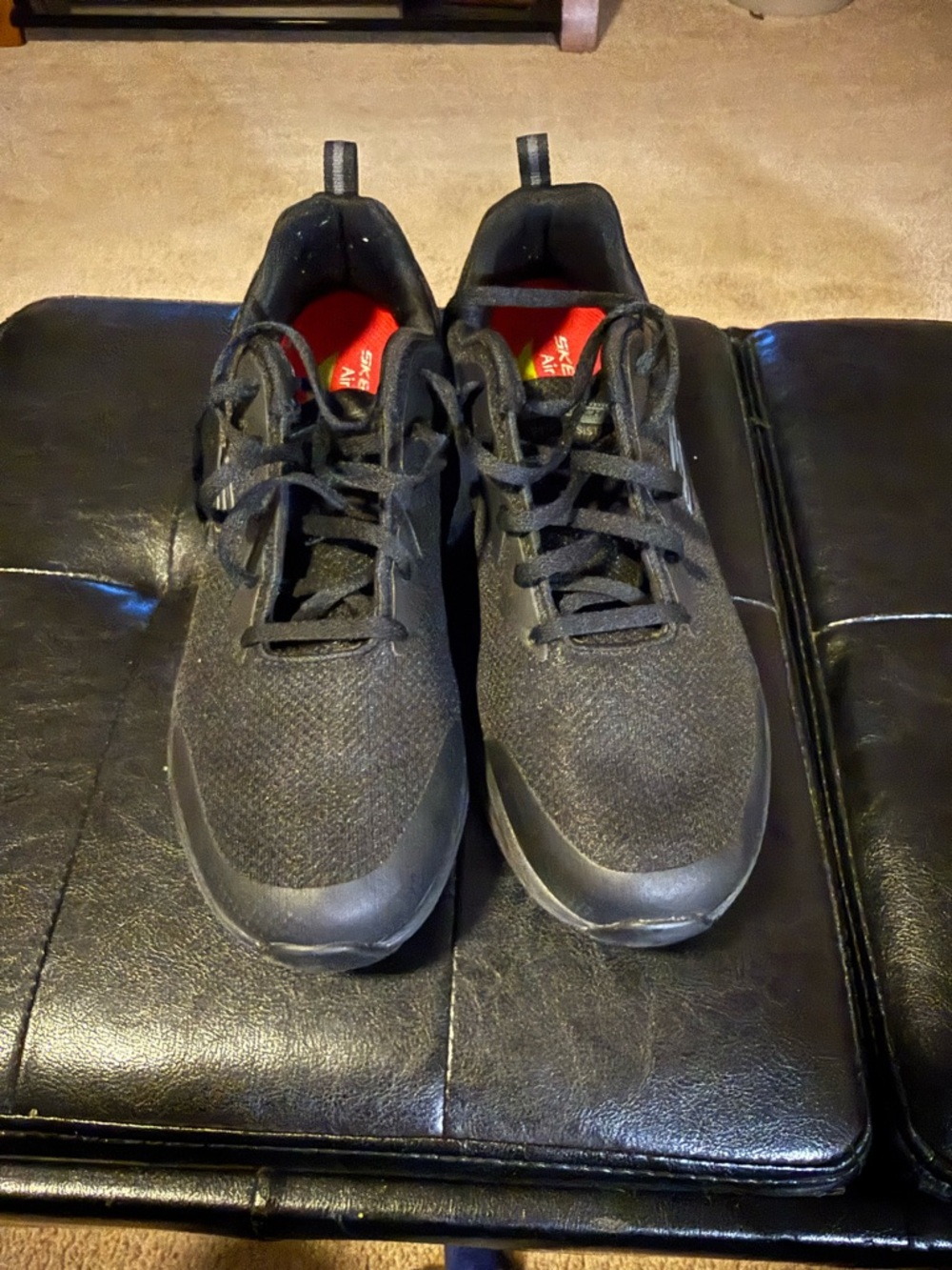 Women's Black Athletic Skechers Comfort Running Shoes